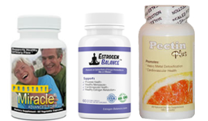 save money when you buy Prostate Miracle, Estrogen Balance and Pectin Plus together 